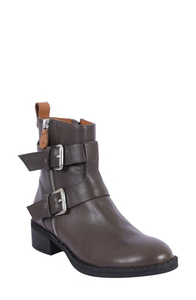 Shop Gentle Souls By Kenneth Cole Brena Moto Boot In Smoke Leather