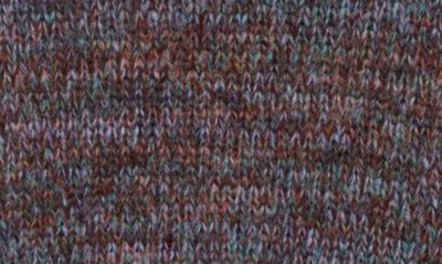 Vince Multicolor Marled Wool Crewneck Sweater In Rust/ Teal Stone Combo
