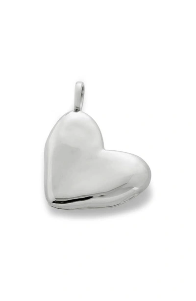 Monica Vinader Sterling Silver Heart Locket