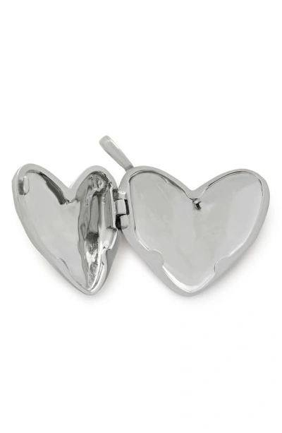 Monica Vinader Sterling Silver Heart Locket