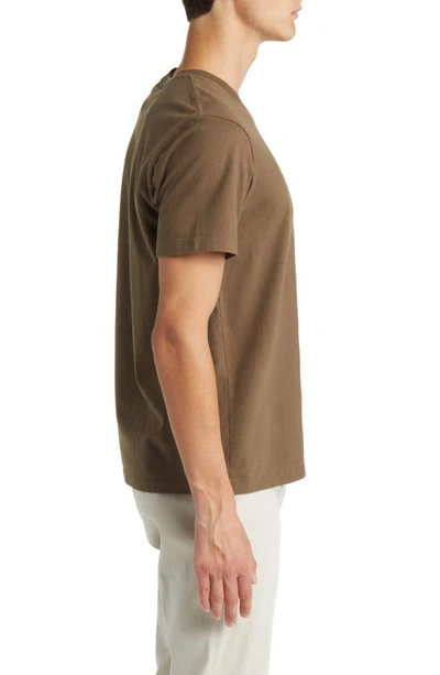 Frame Logo Cotton T-shirt In Mocha