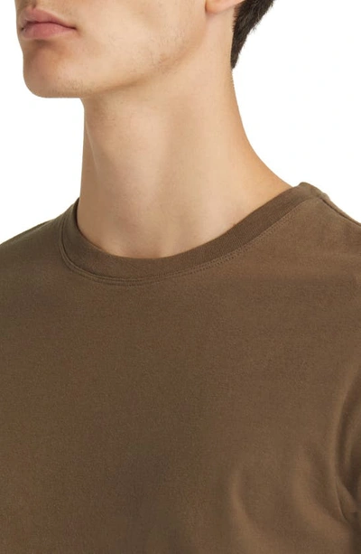 Frame Logo Cotton T-shirt In Mocha