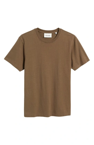 Frame Logo Cotton T-shirt In Mocha