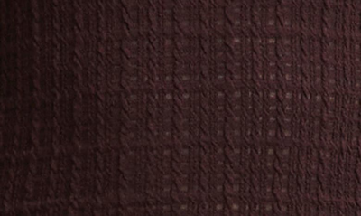 Shop Vince Plaid Jacquard Wool Blend Knit Top In Black Fig