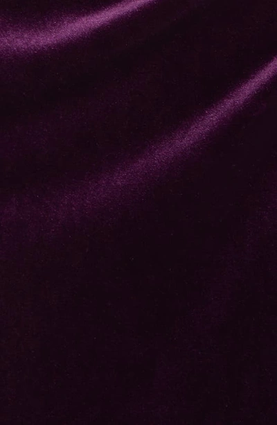 Shop Lulus Glamorous Celebrations Strapless Velvet Cocktail Dress In Dark Purple