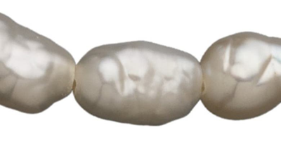 Jennifer Zeuner Nina Imitation Baroque Pearl Bracelet In Yellow Gold
