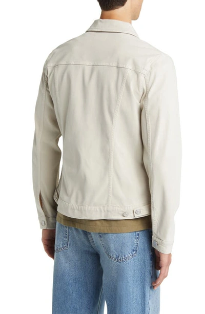 Shop Frame Heritage Trucker Jacket In Milk Beige