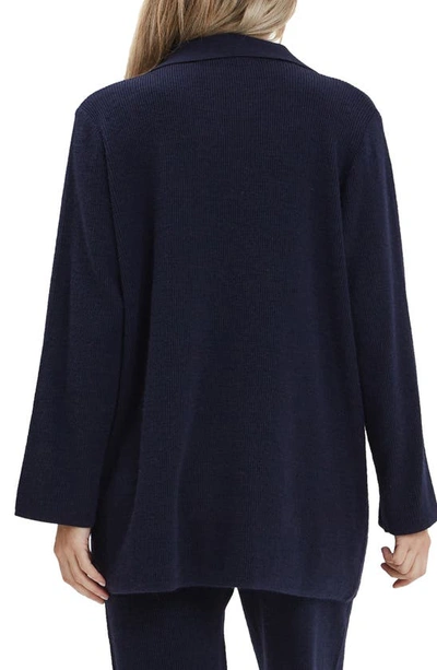 Nom Maternity Thomasine Sweater Cardigan In Navy