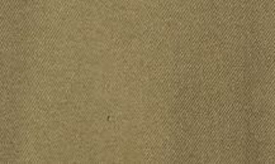 Shop Frame Brushed Cotton Blend Button-up Shirt In Khaki Green