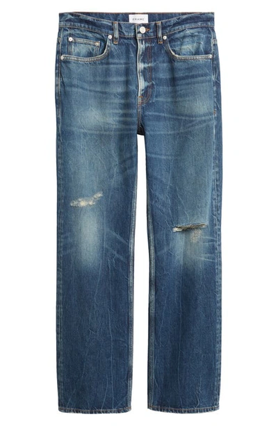 Frame The Boxy Straight-leg Distressed Jeans In Whistler Destruct