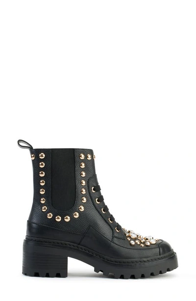 Shop Karl Lagerfeld Breck Studded Bootie In Black