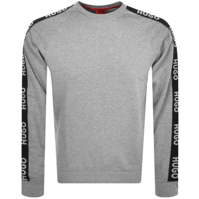 Shop Hugo Lounge Sporty Logo Sweatshirt Grey