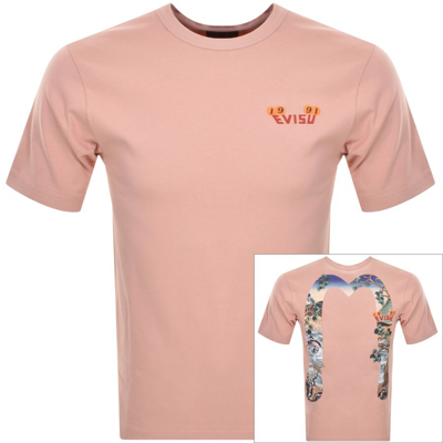 Shop Evisu 1991 Logo T Shirt Pink
