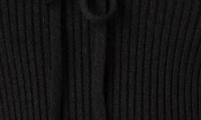 Edikted Khloe Lacey Ribbon Knit Tube Top In Black