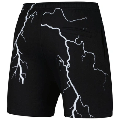 Shop Pleasures Black San Diego Padres Lightning Shorts