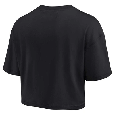 Shop Fanatics Signature Black Alabama Crimson Tide Elements Super Soft Boxy Cropped T-shirt