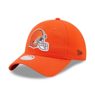 Shop New Era Orange Cleveland Browns Core Classic 2.0 9twenty Adjustable Hat