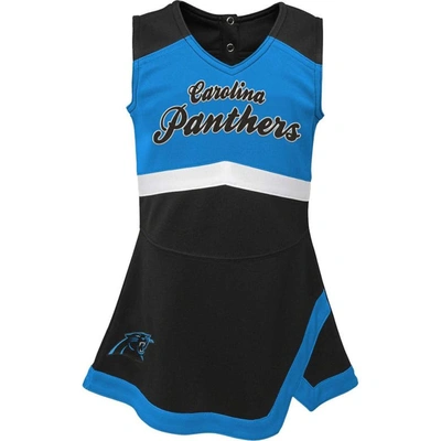 Shop Outerstuff Girls Infant Black Carolina Panthers Cheer Captain Jumper Dress