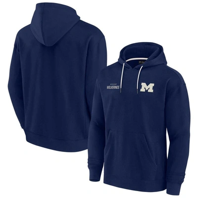 Shop Fanatics Signature Unisex  Navy Michigan Wolverines Elements Super Soft Fleece Pullover Hoodie