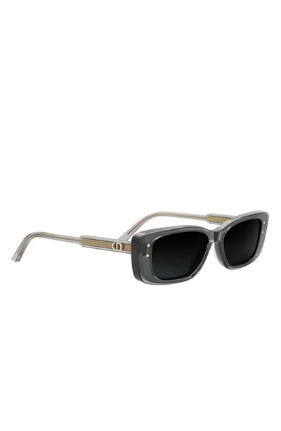 Shop Dior 'highlight S2i 53mm Rectangular Sunglasses In Grey/ Other / Gradient Smoke