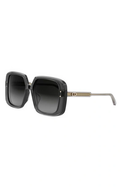 Shop Dior 'highlight S3f 56mm Square Sunglasses In Grey/ Other / Gradient Smoke