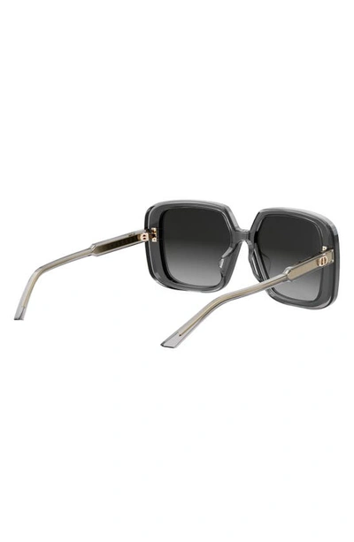 Shop Dior 'highlight S3f 56mm Square Sunglasses In Grey/ Other / Gradient Smoke