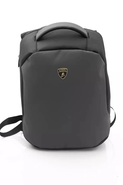 Shop Automobili Lamborghini Gray Nylon Men's Backpack