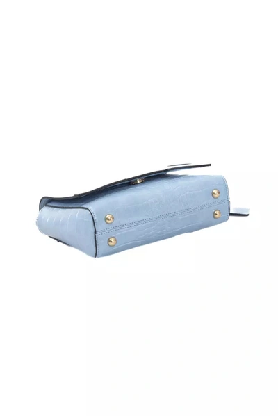 Shop Baldinini Trend Light Blue Polyuretane Crossbody Women's Bag