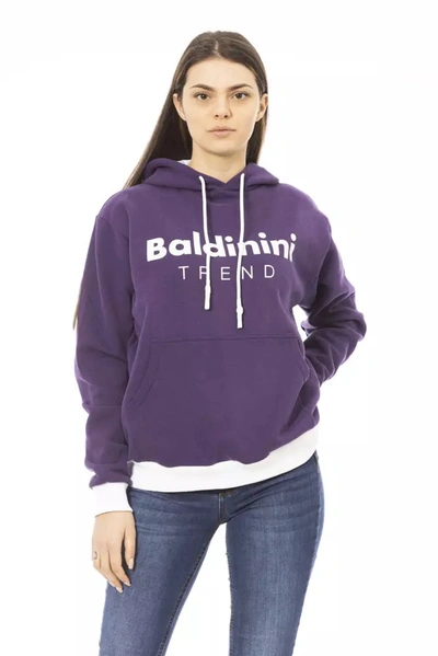 Shop Baldinini Trend Purple Cotton Women's Sweater