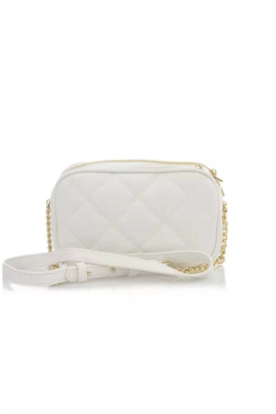 Shop Baldinini Trend Elegant White Shoulder Bag With Golden Women's Accents