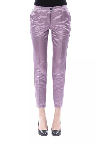 Shop Byblos Purple Cotton Jeans &amp; Women's Pant