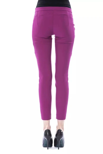 Shop Byblos Purple Polyester Jeans &amp; Women's Pant