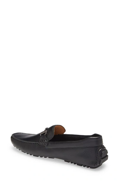 Nordstrom Bryce Bit Driving Shoe In Black Leather