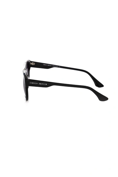Shop Frankie Morello Black Acetate Men's Sunglasses