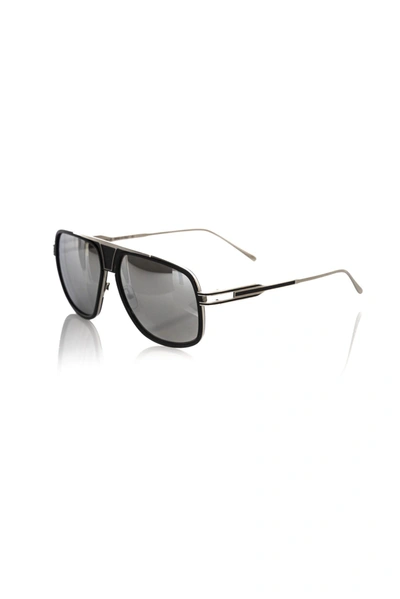 Shop Frankie Morello Black Metallic Fibre Men's Sunglasses
