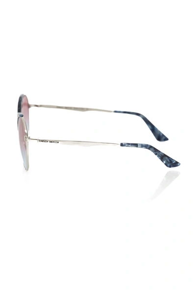 Shop Frankie Morello Blue Metallic Fibre Women's Sunglasses