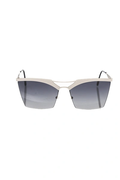 Shop Frankie Morello Silver Metallic Fibre Women's Sunglasses