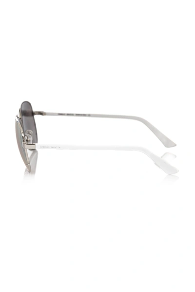 Shop Frankie Morello Silver Metallic Fibre Men's Sunglasses
