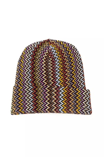 Shop Missoni Geometric Fantasy Wool-blend Men's Hat In Multicolor