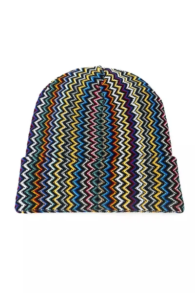 Shop Missoni Geometric Fantasy Multicolor Wool Men's Hat