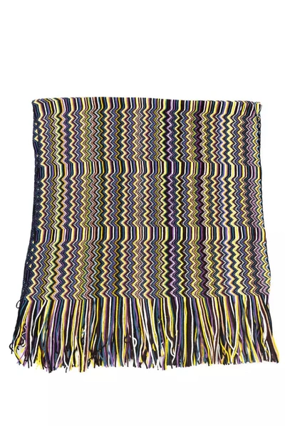 Shop Missoni Geometric Fantasy Fringed Women's Scarf In Multicolor