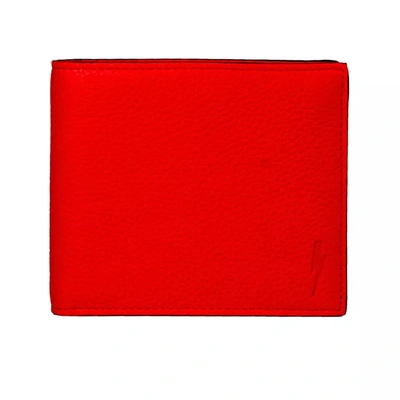Shop Neil Barrett Sleek Red Leather Men's Men's Wallet