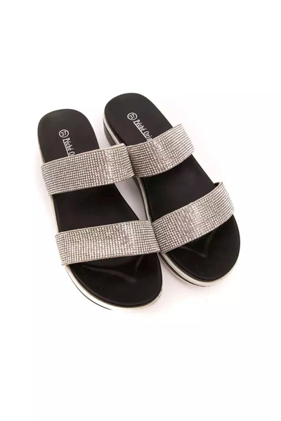 Shop Peche Originel Péché Originel Silver Upper Material Women's Sandal