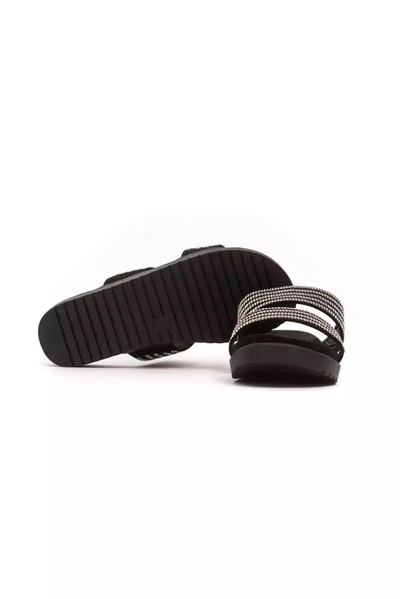 Shop Peche Originel Péché Originel Elegant Silver Low Heel Rhinestone Women's Sandals
