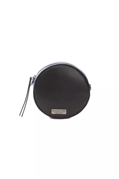 Shop Pompei Donatella Elegant Small Oval Leather Crossbody Women's Bag In Black