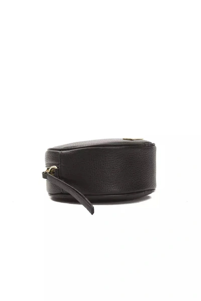 Shop Pompei Donatella Chic Small Oval Crossbody Leather Women's Bag In Black