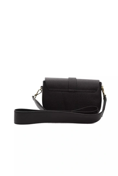 Shop Pompei Donatella Elegant Black Leather Crossbody Women's Bag