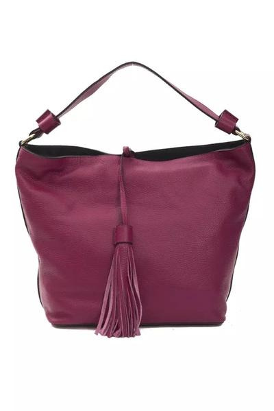 Shop Pompei Donatella Elegant Burgundy Leather Shoulder Women's Bag