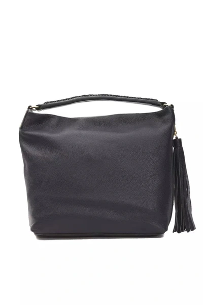 Shop Pompei Donatella Elegant Gray Leather Shoulder Women's Bag