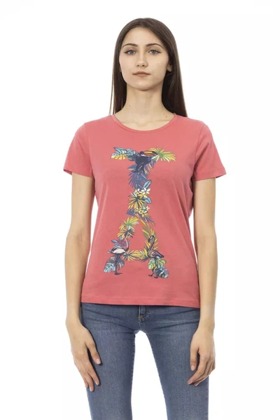 Shop Trussardi Action Fuchsia Cotton Tops &amp; Women's T-shirt